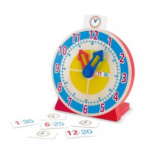 Melissa & Doug Turn & Tell Clock Learning Resources Primary Time Teaching Clock